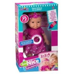 BONECA BABY NICE EDUCADORA