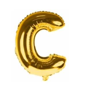 FESTA BALÃO DOUR.40CM LETRA C 2UN