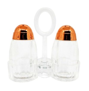 PORTA CONDIMENTOS ACRÍLICO SUPORTE 2 PEÇAS