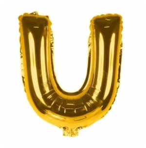 FESTA BALÃO DOUR.40CM LETRA U 2UN