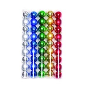 BOLA TUBO 6CM 9UN  PEROLIZADA SORTIDA