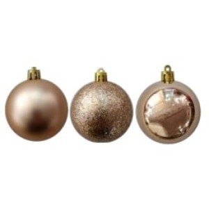 BOLA TUBO 4CM 15UN CHAMPANHE