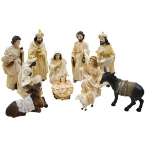 RESINA PRESÉPIO 11 FIGURAS 23CM