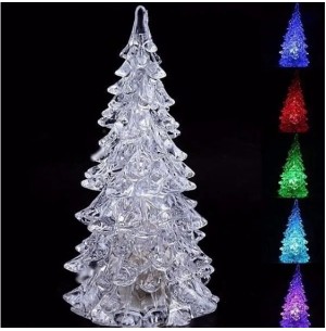 ÁRVORE MINI ACRÍLICO 12CM LED
